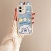 KEYSION Cute Ear 3D Cartoon Case for iPhone 11 with Bracelet Soft Silicone Shockproof Phone Back Cover for iPhone 11