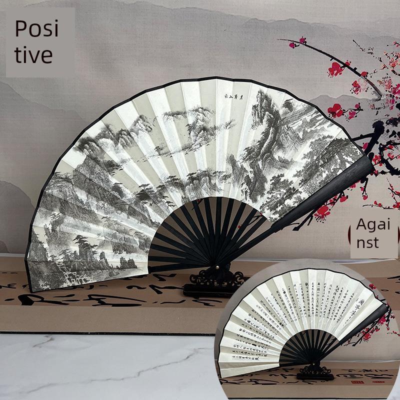 Silk Cloth Fans, Blank Folding Fans, , Custom Drawing and Calligraphy Fans, Men's Chinese Style, Ancient Style, Advertising, Calligraphy Fan, White