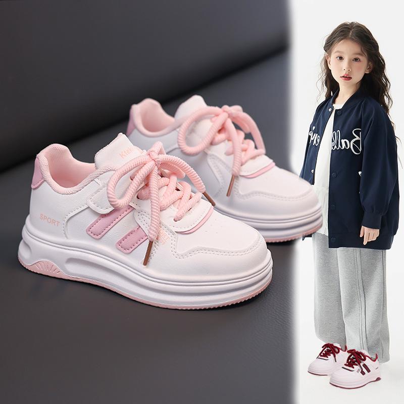 Children's Little White Shoes 2025 Spring and Autumn New Korean Version of Girls Board Shoes Boys Casual Sports Shoes Children's Shoes Fashion