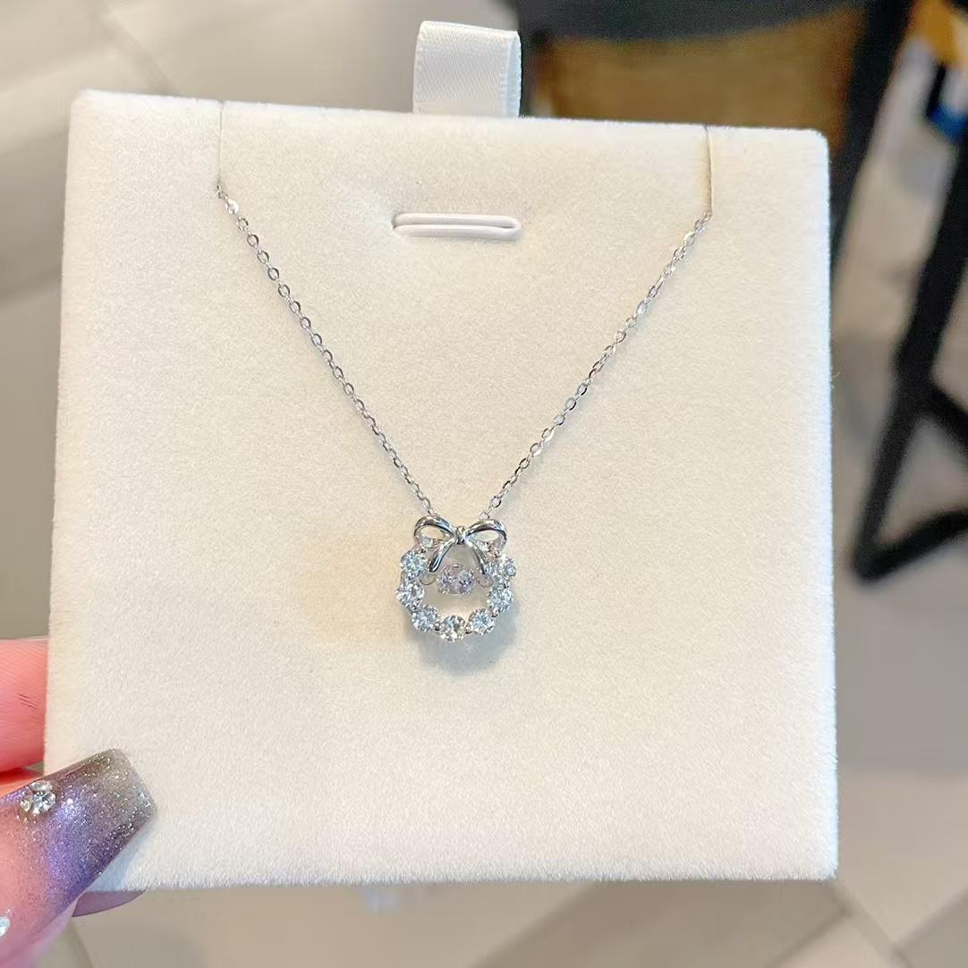 

Fugitive Princess * Лук Смарт циркон Комплект Цепочка S925 серебряный