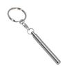 Stainless Steel Retractable Pocket Pen Simple Portable Metal Keychain Key Chain Gift