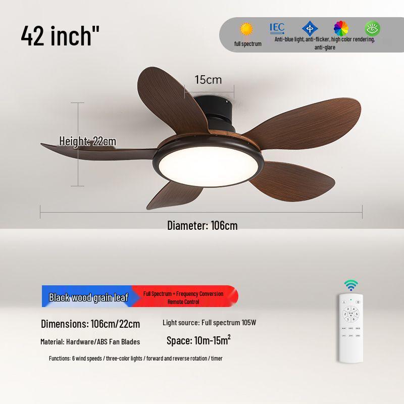 2024 High-Power Ceiling Fan with Integrated Chandelier for Bedroom, Dining, and Living Room