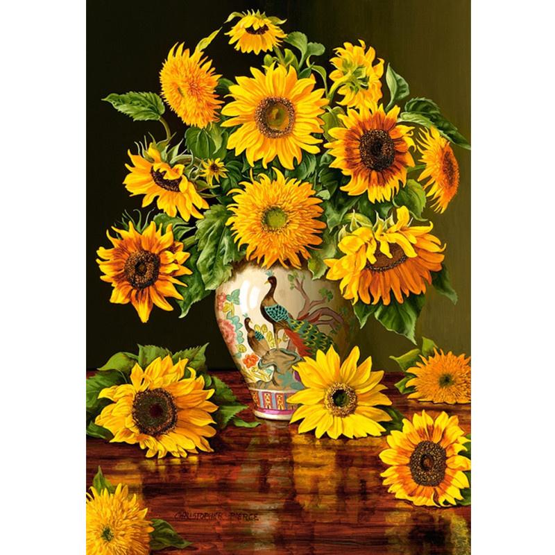 5D DIY Diamond Painting Pretty Flowers Diamond Embroidery Cross Stitch Kit Full Rhinestone Mosaic Home Decor