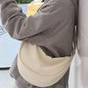 New Simple and Casual Solid Color Nylon Large Capacity Men Women's Dumpling Bag Shoulder Bag for Travel and Commuting Unisex Hobo Bags