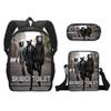 Klassisch Neuheit skibidi Toilette 3D Druck 3 Stück/Set Schüler Schultaschen Laptop Tagesrucksack Rucksack Schräge Umhängetasche Federmäppchen
