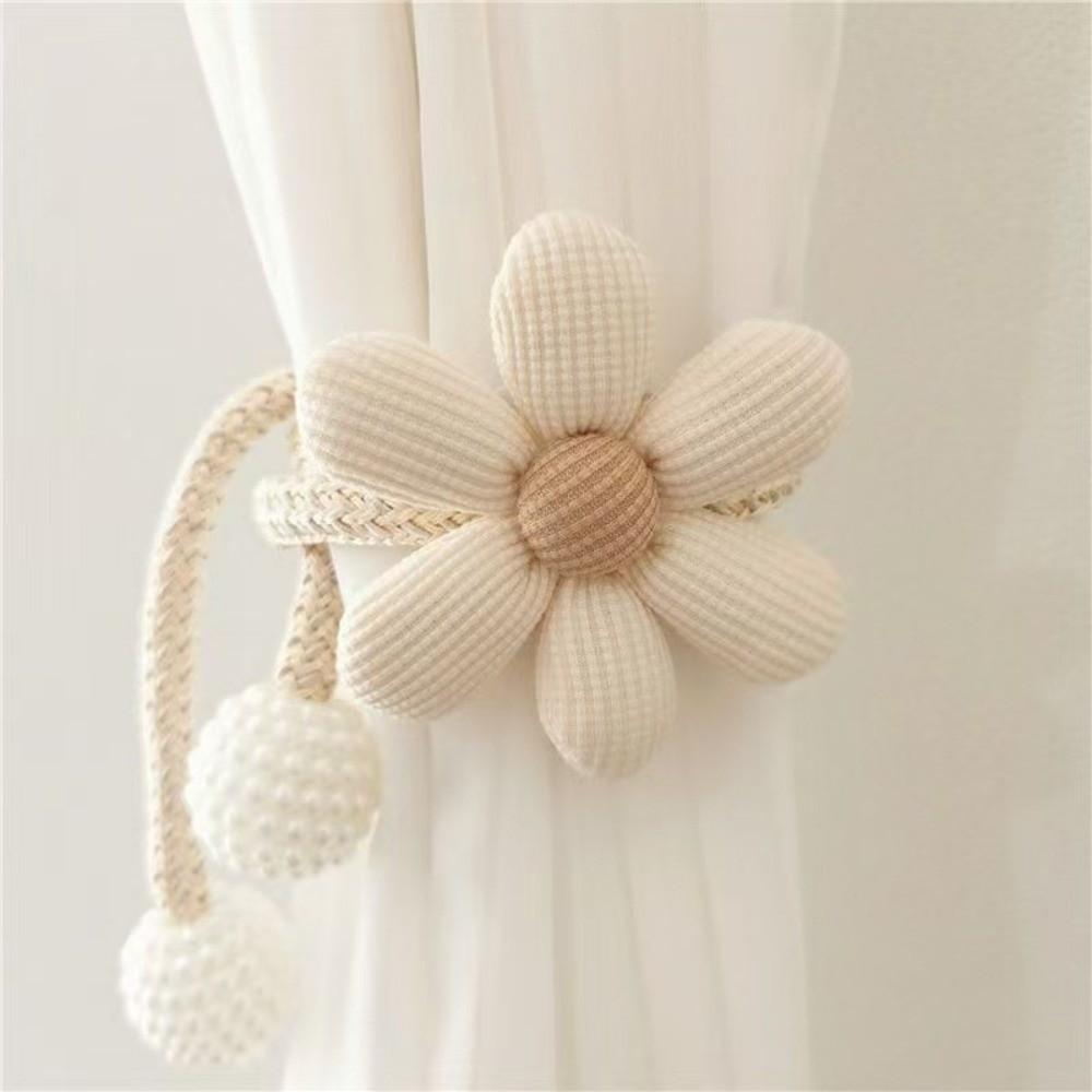 1Pc/2Pcs Adjustable Flower Curtain Tieback Beautifully Curtains Tie Rope  Children's Room