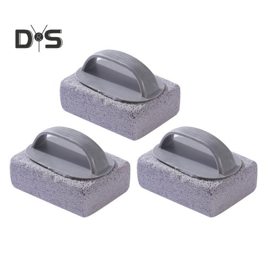 3/6 Pcs Cleaning Bricks Hand-Held Pools Pumice Stone Stove Cleaning Block with Handle Swimming Pumice Ovenware Scrubbing Stone Rust Lime Calcium