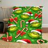 Christmas Gift Comedy Movie How the Grinch Stole Christmas blanket home warming, four season bed decoration sofa cover flannel throwing blanket K12