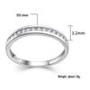Bague Classique Européenne Américaine en Argent Sterling 925 avec Zircon pour Femmes - Bijou Rétro, Polyvalent et Intemporel.