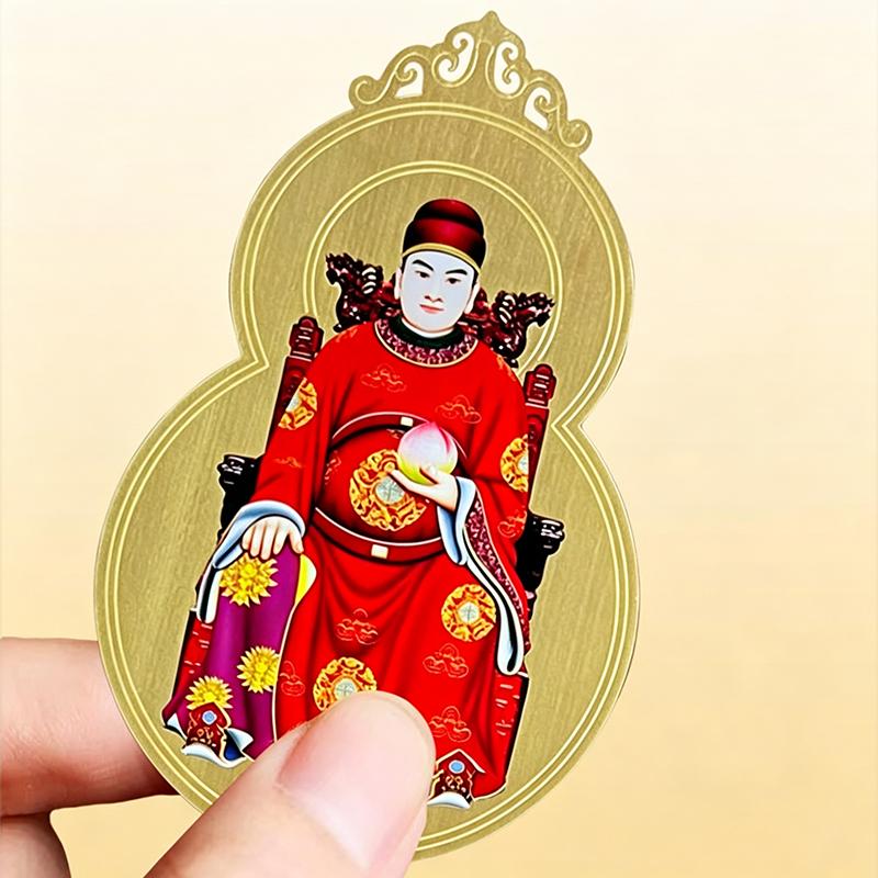 2027 Tai Sui Card Feng Shui Prayer Gold Card Exorcism Protection Gift Safe Bring In Wealth And Treasure Home Decoration