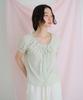 Moui Claire Capsleeve Blouse (Mint)