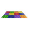 Yousheng Kids Playmat Rug 120x160cm Nursery Colorful Checkered Rug with Anti-Slip Backing Classroom Seating Area Carpet for Art Room Playroom