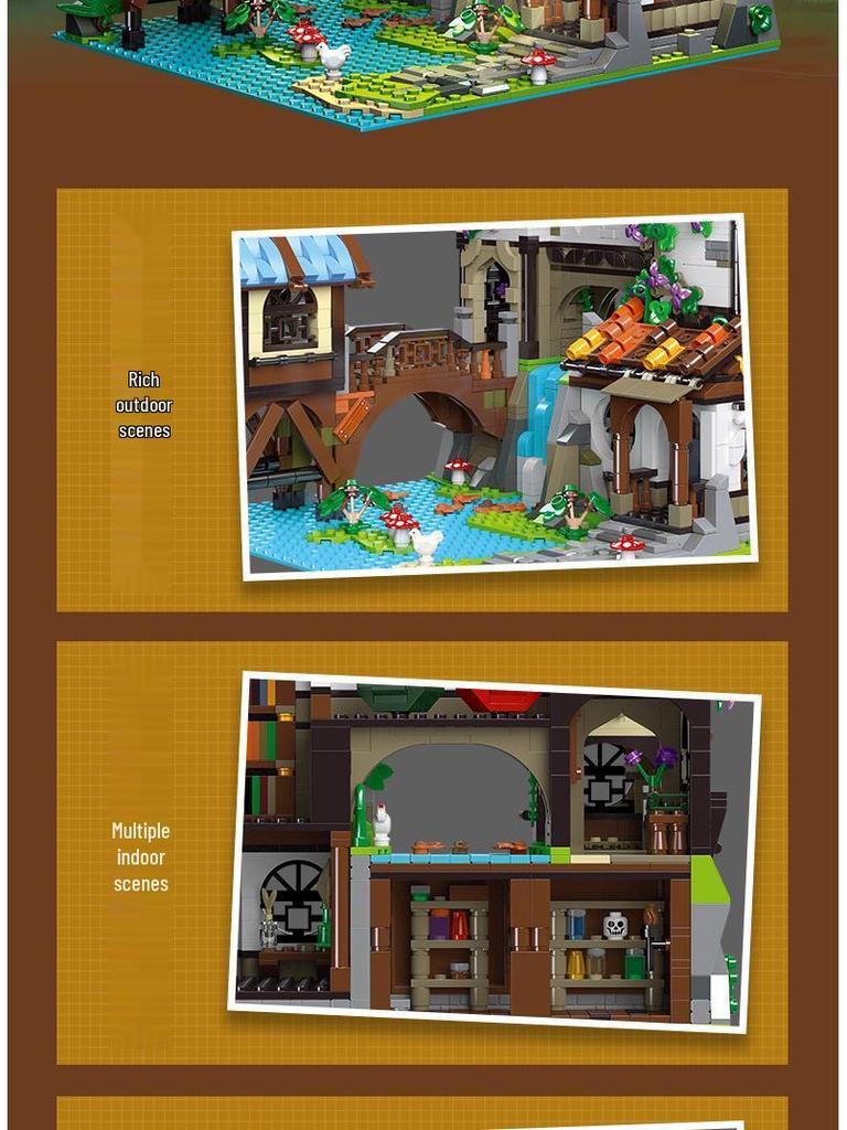 Jie Xing Street View Series Inn Model Building Blocks - Boys' Ornaments & Toys