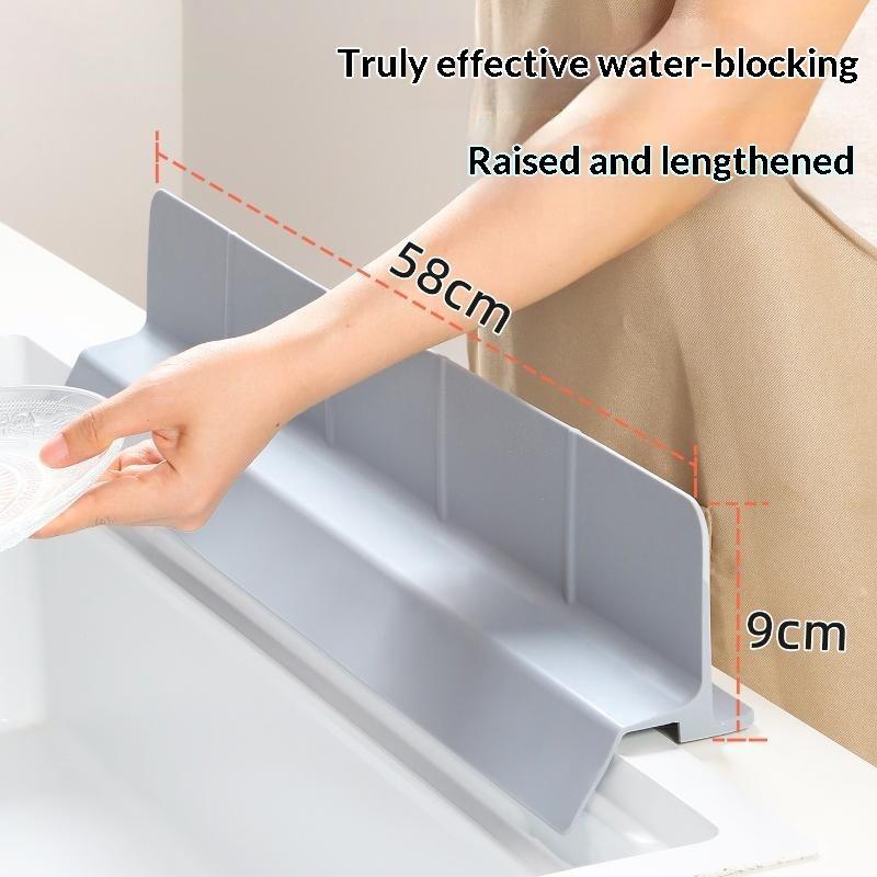 Multiple Purpose Elastomer Water Dam Guard Flexible Seal Ribbon For Kitchen Bathroom Sink Unequipped Required