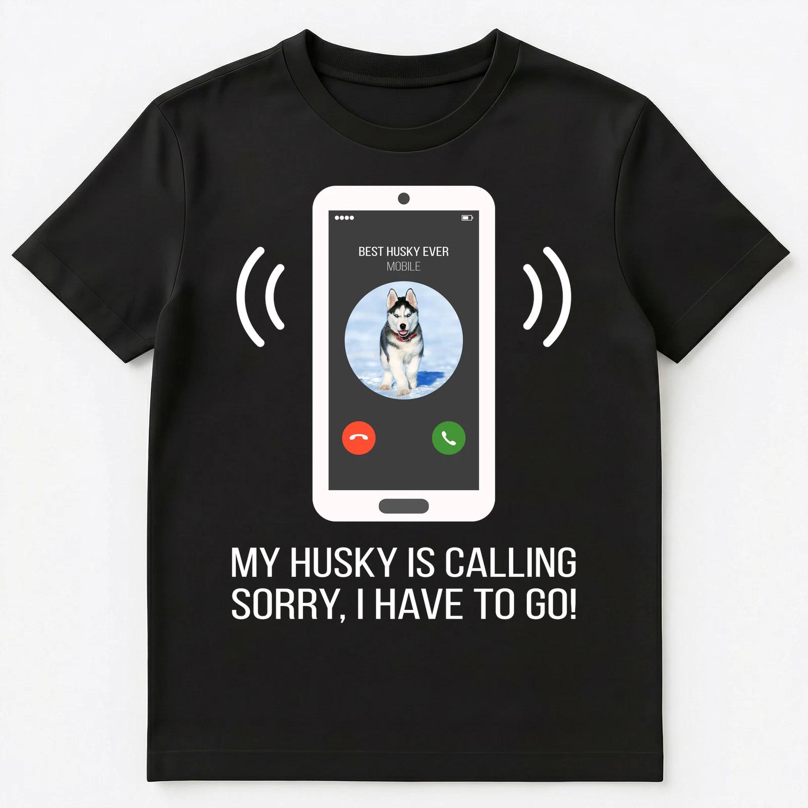 Funny Husky Dog Unisex T-Shirt S
