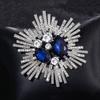 1Pc Vintage Oversized Brooch: European-American Style, Elegant Retro Corsage for Coats and Suits