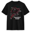 Camiseta Harajuku Verão Nürburgring Nordschleife Alemanha Mapa da Pista Fotográfico Tendência Cool Camisetas Camiseta de Algodão para Homens