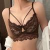 Pure Desire Französisches Ultra-Dünnes Dessous-Set für üppige Frauen, Weicher Bügel, Anti-Hänge-Effekt, Sexy Spitzen-BH-Set (Brustminimierend)