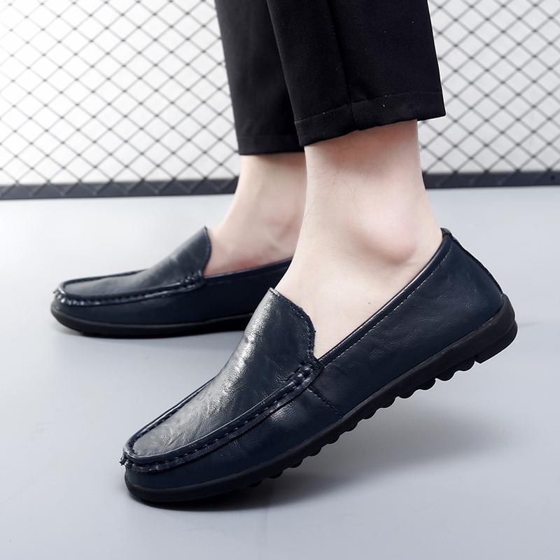 Mode Luxusmarke Bequeme Weichsohlige Slipper Modische Herren Handgenähte Business-Büroschuhe Lässige Fahrschuhe Rutschfeste Flache Schuhe