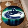 Vancouver Hockey Art Round Rug for Livingroom,Bedroom, Palyroom, Chair Rug, Area rug, Circle Carpet, Large Size Decor Fan Christmas gift
