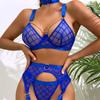 2022 New Women Sexy Lingerie Sets Adult Ladies Sexy Lace Mesh Push Up Bra and Garter Belt