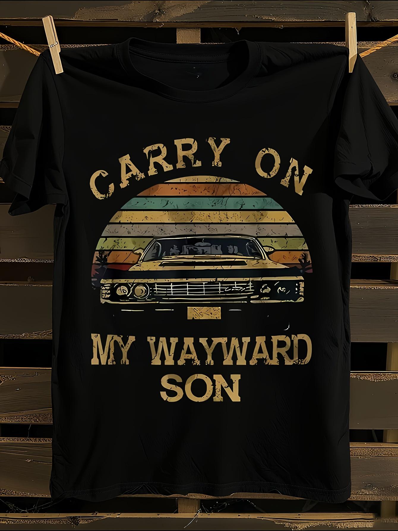 NEW LIMITED s Carry On My Wayward Son Vintage Tshirt Vin... M