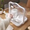 Transparent Dustproof Storage Box with Lid for Bread and Milk Bottles