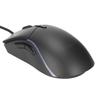 RGB Mouse 13 Lighting Modes 6 Level DPI Free Weight Design Black Ergonomic Gaming Mouse for Computer for Gaming