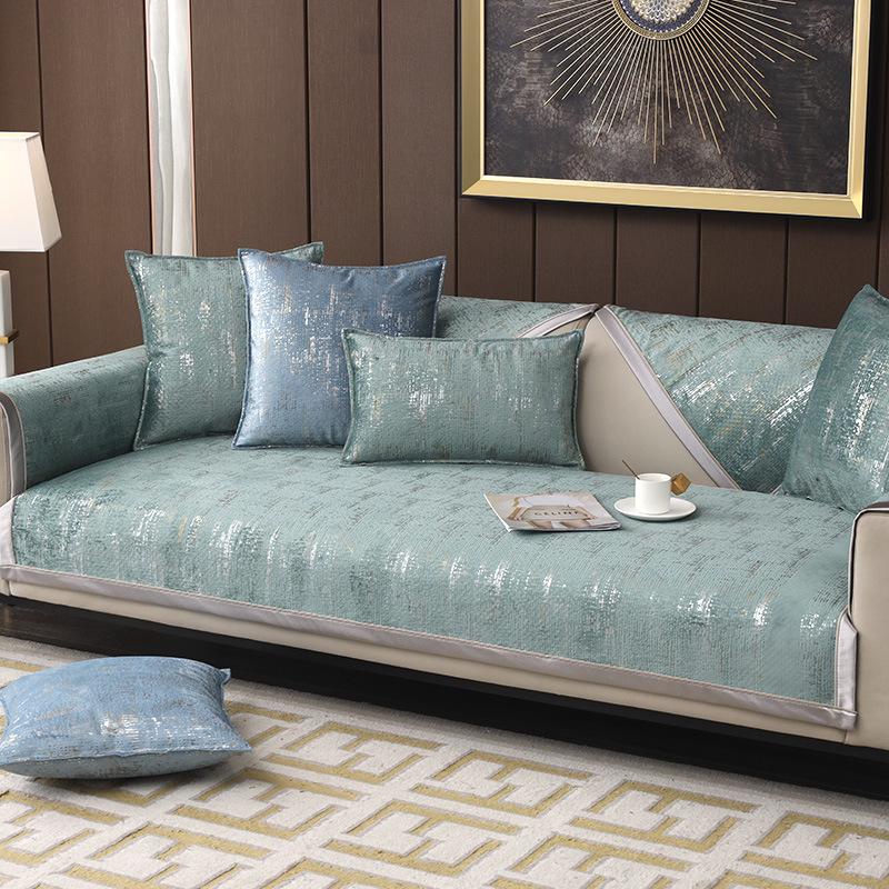 Sofa Cushion Nordic Simple Light Luxury Chenille Seat Cushion Four Seasons Universal Non-Slip Cover Covers Living Room