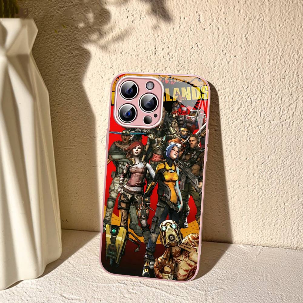 Game B-Borderlands Tempered Glass For Iphone 14 13 12 11 Pro Mini XS MAX 14Plus X XS XR Cover