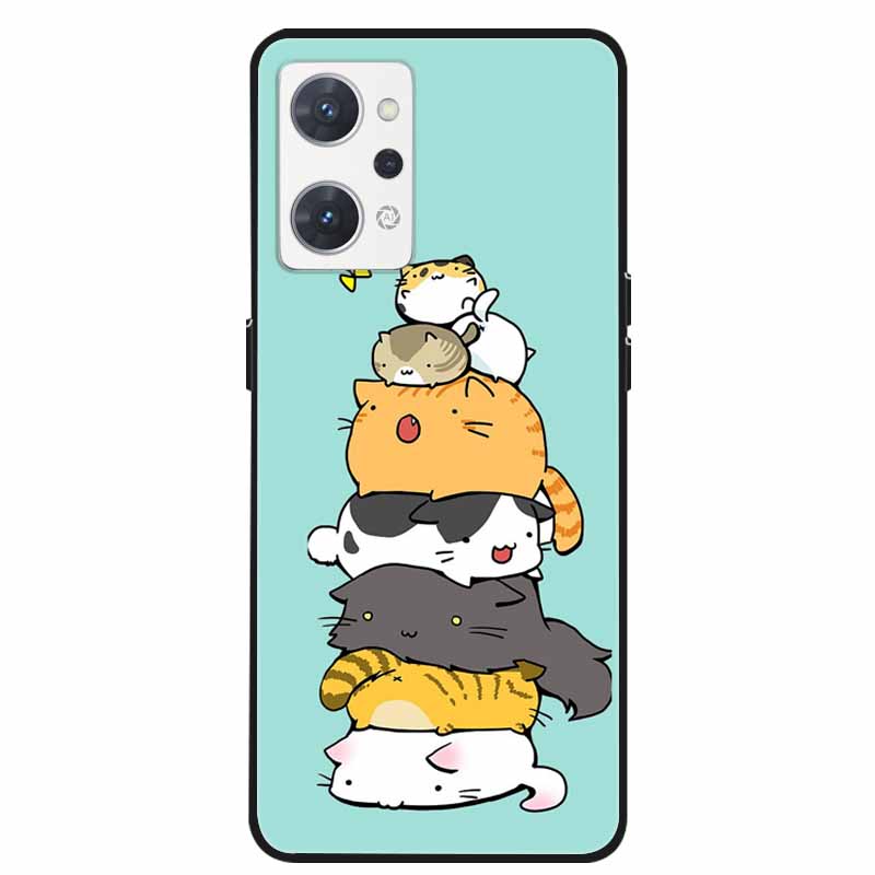 For Oppo Reno 7A 9A Case Phone Cover Soft Silicone Shockproof TPU Funda On For Oppo Reno9 A 5G Protection Capa Reno7 A / Reno9A