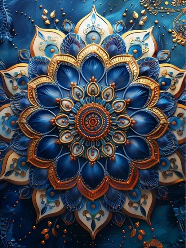 Diamond Painting New Collection 2024 Vintage Mandala Flower Diy Full Square Round Drill Rhinestone Embroidery Color Floral Mosaic Cross Stitch Kits