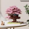 Rainbow Tree House Building Blocks with Flowers - Children's Puzzle Toy for Girls