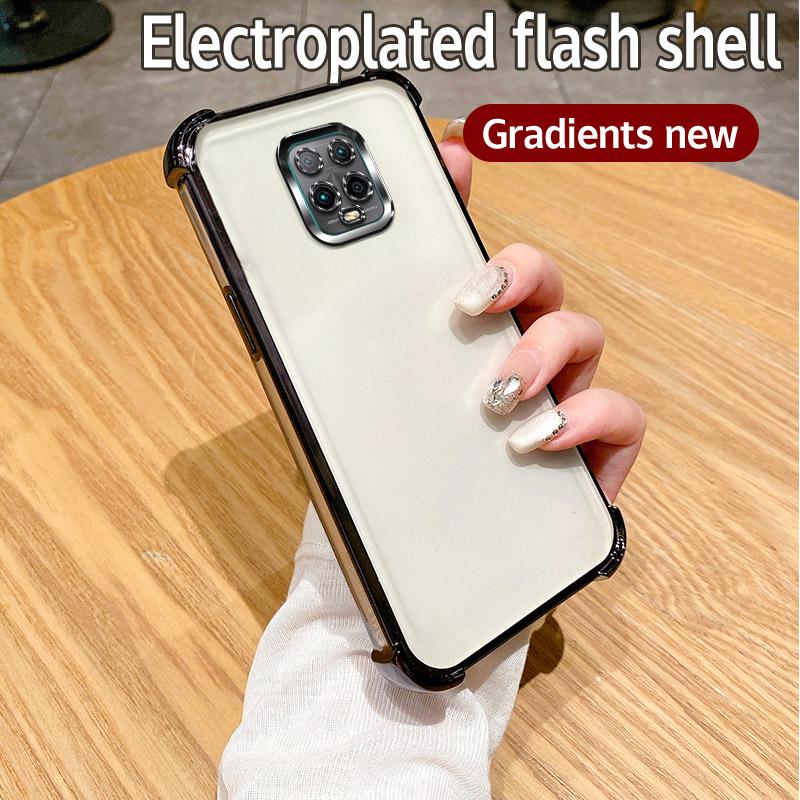 

Для Redmi Note 9 Чехол Redmi Note 9S Чехол для Redmi Note 9 Pro Чехол для телефона 9promax Бампер Противоударный Защитный Чехол Прозрачная гальваническая пластина For Note 9 Pro Max