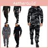 Men's Camouflage Jumpsuit With Hood And Zipper Closure Perfect For Daily Wear