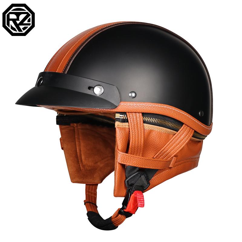 ORZ retro cruise motorcycle helmet motorcycle helmet scooter half helmet motorcycle helmet XL