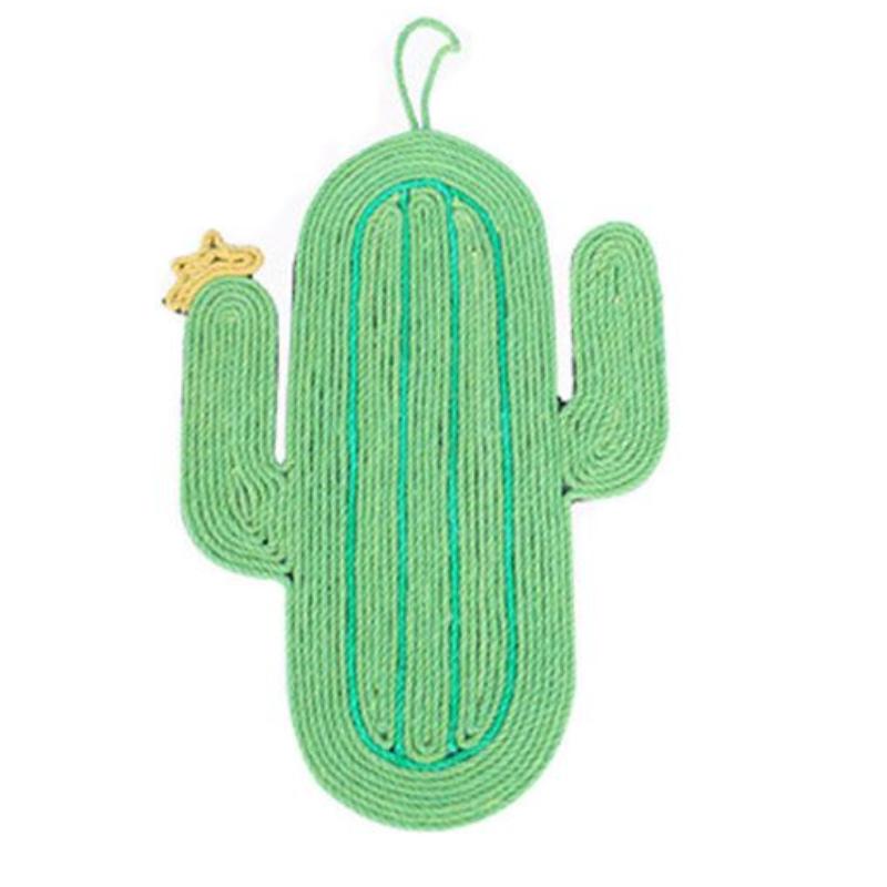 Rascador para gatos, rascador vertical de sisal, tapete de cactus, juguete para moler garras de gato, resistente al desgaste y sin caspa, suministros para gatos