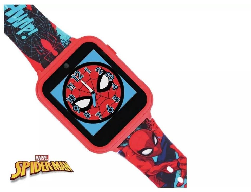 Disney Spiderman Digitaluhr, mehrfarbiges Silikonarmband, Kinder (SPD4588)