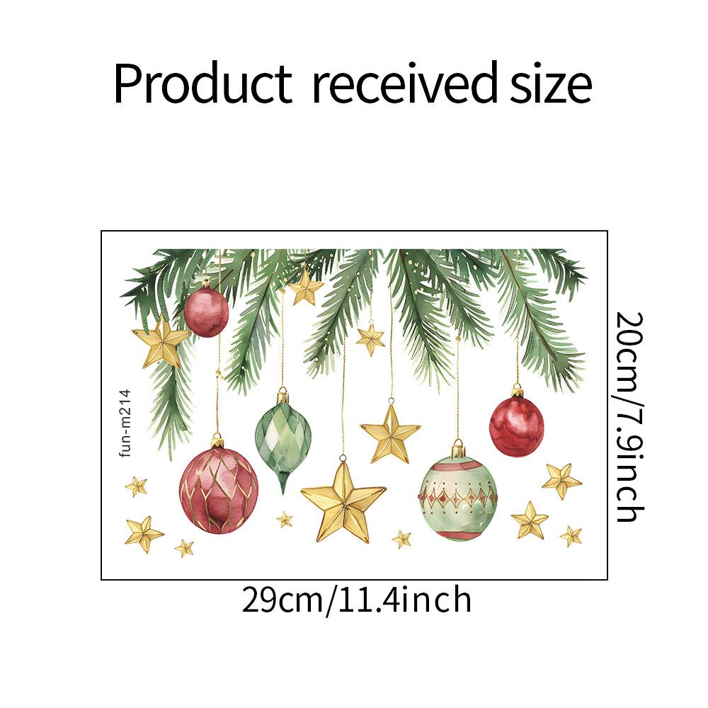 

1pc Christmas Festive Toilet Lid Decal with Pine Garland, Berries, and Baubles, Self-Adhesive Christmas Decoration Sticker