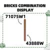 87Pcs/lot 71075W1 Round 1 X 4 Column Beads Construction Block Moc Colour Accessories Works With featuring Brick DO IT YOURSELF Children's Toy