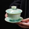 Gaiwan Kiln Transmutation Crystalline Glaze Kung Fu Tea Ceramic Bowl Large Size Traditional Chinese Tea Set for Home Office