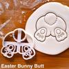 1pc Children's Gift Easter Bunny Cookie Stamp Mold Egg Cookie Cutter Kitchen Accessories Baking Tools
