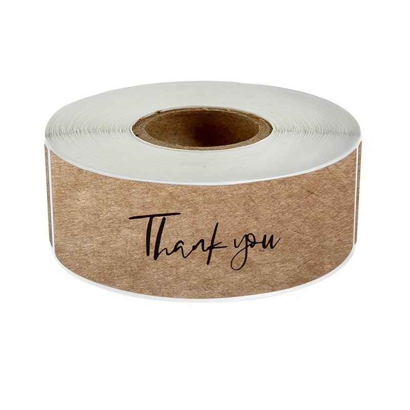 hank You for Your Order Stickers Kraft Paper Sealing Stickers Rectangular Stickers for Shop Bakery Thank Customers Gifts