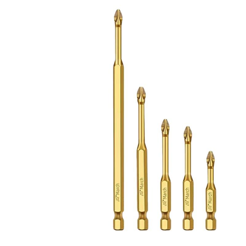 Impact-Resistant Magnetic Phillips Head Drill Bit: Anti-Slip, Super Hard, Torsion-Ready for Woodworking and Electric Screwdrivers