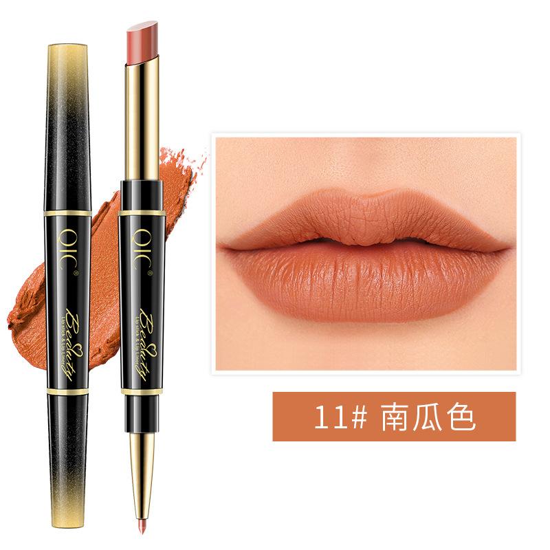 Lipstick, Lip Liner, Double-Ended Two-In-One Live Broadcast, Recommended Makeup, Rotating Lip Liner, Hook Line Drawing Lipstick
