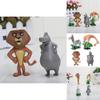 Decorate With Madagascar Movie Action Figures Character-like Dolls For Ornament Safe Pvc Material