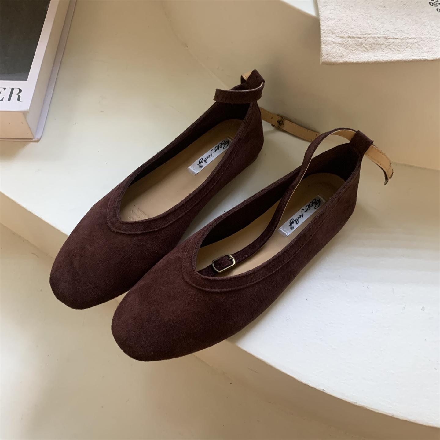 

Fashion Bailamos Brand Autumn Women Flat Shoes Ladies Round Toe Mary Jane Shoes Soft Sole Shallow Slip On Ballerinas Shoe Dree Shoes Mu 40