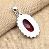 Glorious Red Garnet Gemstone Handmade 925 Sterling Silver Jewelry Pendant For Women
