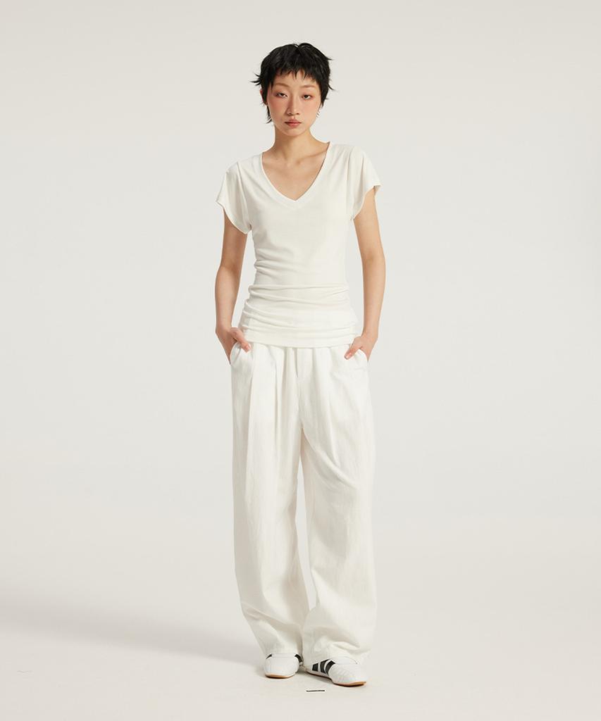 Beoteunseoul [Women'S] Extra Wide Fit Comfort Cotton Pants (2 Colors)