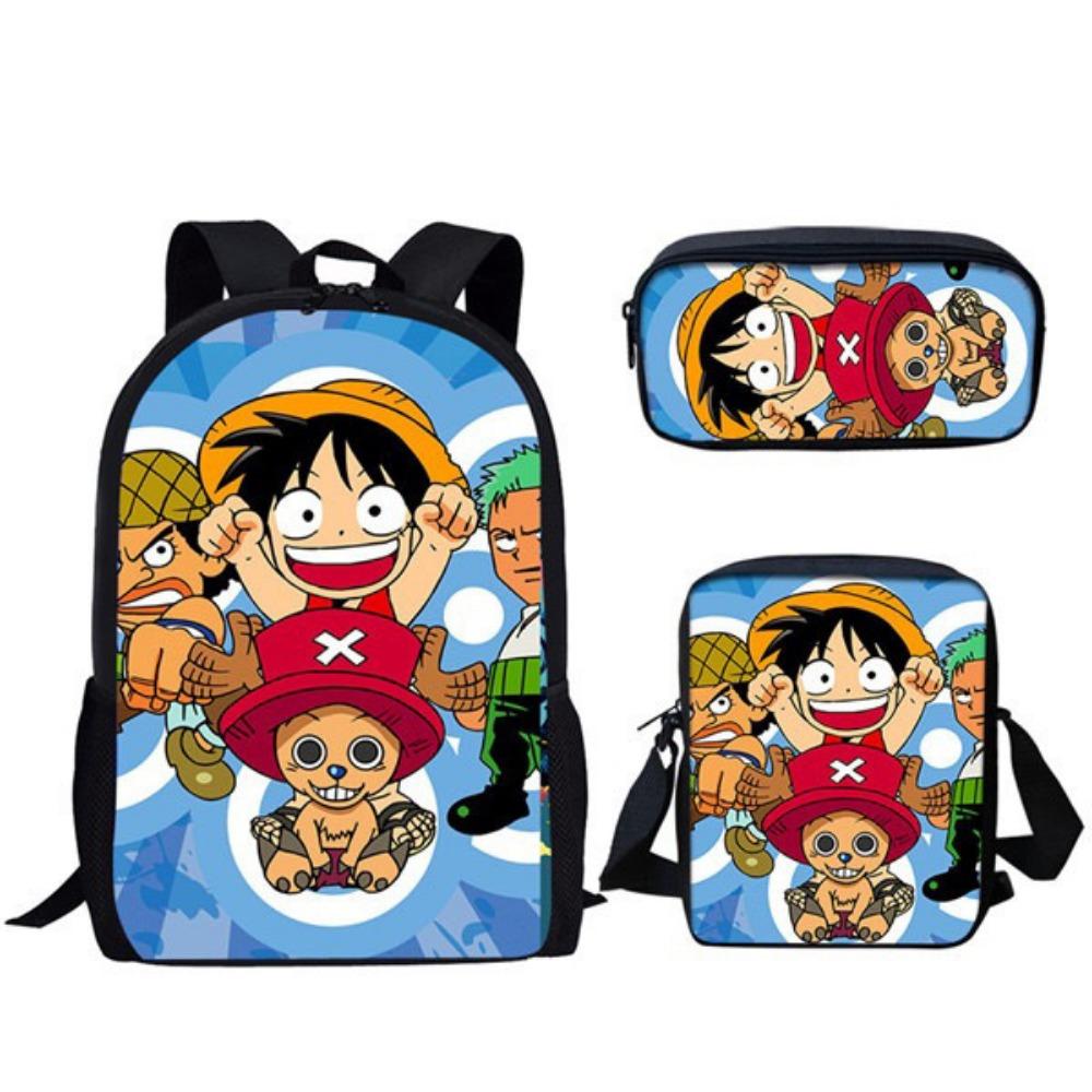 ONE PIECE onepiece backpack student schoolbag cartoon children Luffy animation expansion